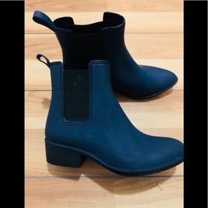 Navy Blue Jeffery Campbell Rain Boots